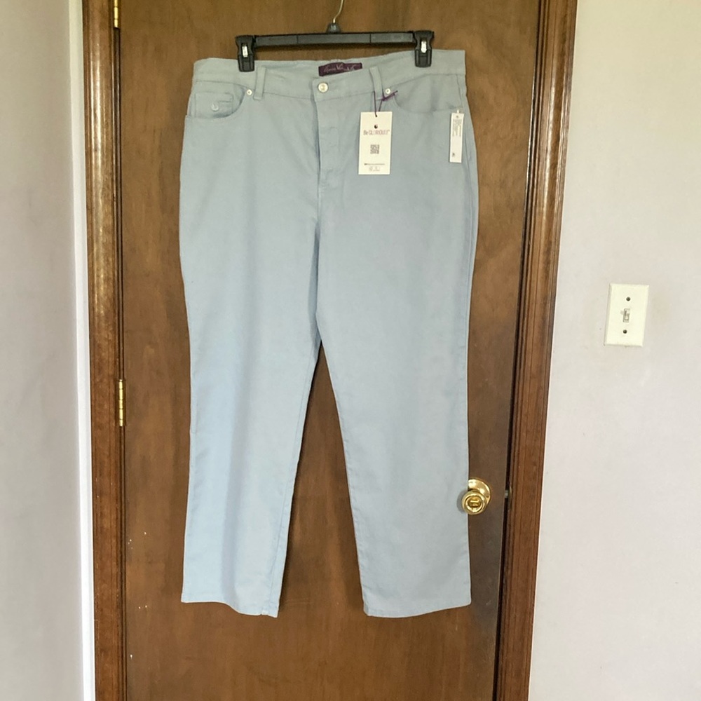 Gloria Vanderbilt Amanda jean classic rise magical stretch tapered leg 18 short